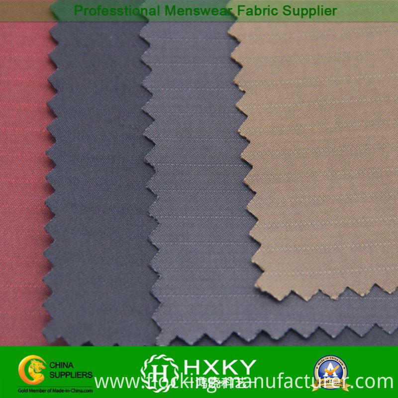 T400 Fiber with Striped Polyester Spandex Fabric for Jacket